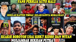 PERSIJA FANS ARE AUTOMATICALLY EMBARRASSED!! BOBOTOH REACT AFTER RIZKY RIDHO, A PERSIJA PLAYER, H...