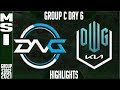 DFM vs DK Highlights | MSI 2021 Day 6 Group C | DetonationFocusme vs DWG KIA