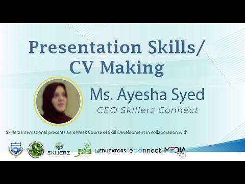 Ms  Ayesha Syed | Skill Development Course | Cv Making and Presentation Skill