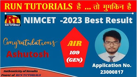 Meet Ashutosh: NIMCET 2023 Topper