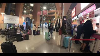 4K How to get from the Japan's Osaka Kansai Airport to the Osaka Namba Station | Full Walk Tour