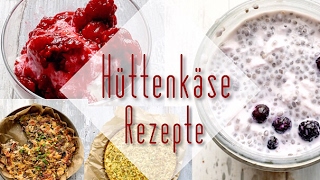 LOW CARB REZEPTE : 4 Rezepte mit Hüttenkäse - einfach & schnell ❤️