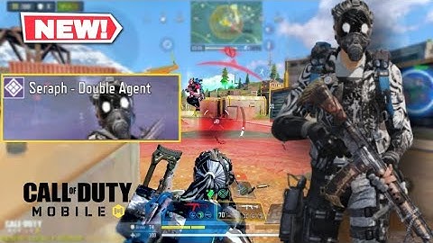 *NEW* Seraph Double Agent Gameplay In COD Mobile Battle Royale Season 8 | Solo Vs Squads