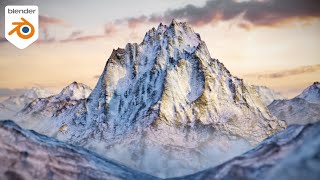 Blender Mountain Tutorial - Create Beautiful Mountains in 2 minutes screenshot 1