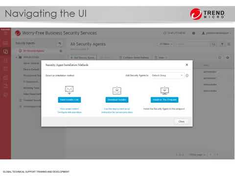 Navigating the Worry-Free Services User Interface