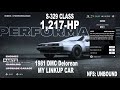 NFS UNBOUND - MY LINKUP CAR 1981 DMC DeLorean S-CLASS
