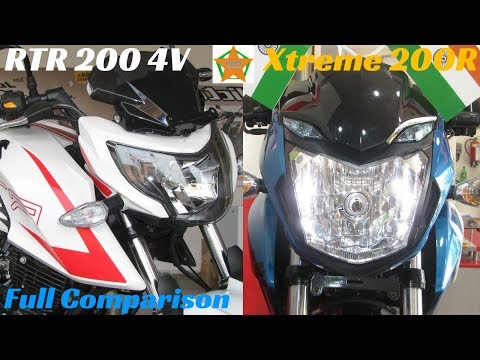 TVS Apache RTR 200 4V ABS VS Hero Xtreme 200R ABS Full Comparison Review | Good or Bad ? @HiddenTreasuresIndia