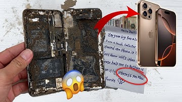 i Turned Destroyed iPhone Xs Max into a Brand New iPhone 16 Pro Max for My Poor Fan🥰