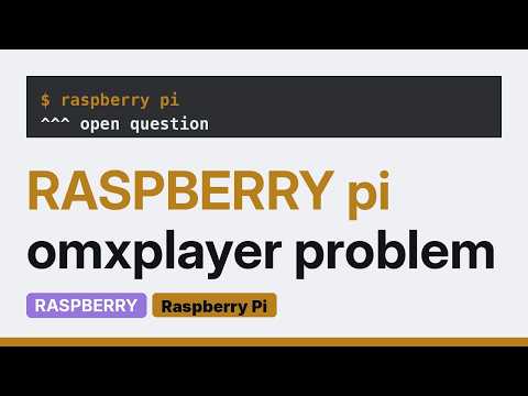 Raspberry Pi: RP4 omxplayer installation problem (2 Solutions!!)