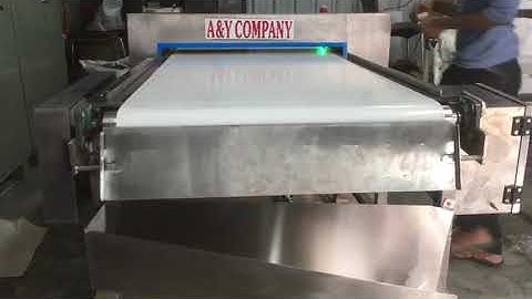 Metal Detector Conveyor System with Drop Down Type Auto Rejection, #metaldetectorconveyor
