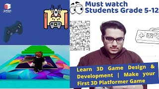 Learn 3D game design and development | Make your first 3D platformer game | Coding Blocks Junior