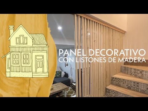 Montar un panel de listones de madera - Bien hecho