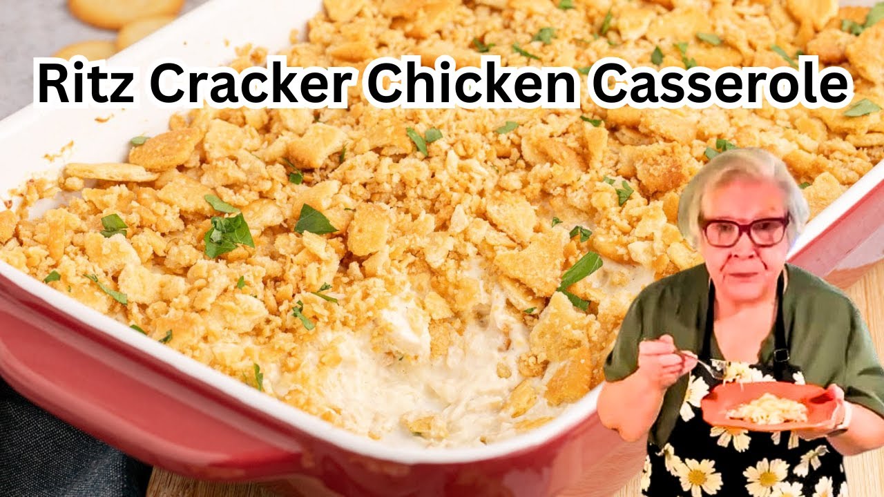 Old Fashioned Ritz cracker chicken casserole || Cooking With Sandy