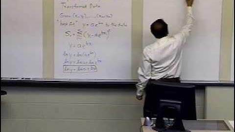 Chapter 06.04: Lesson: Exponential Model Regression - Transformed Data - Derivation