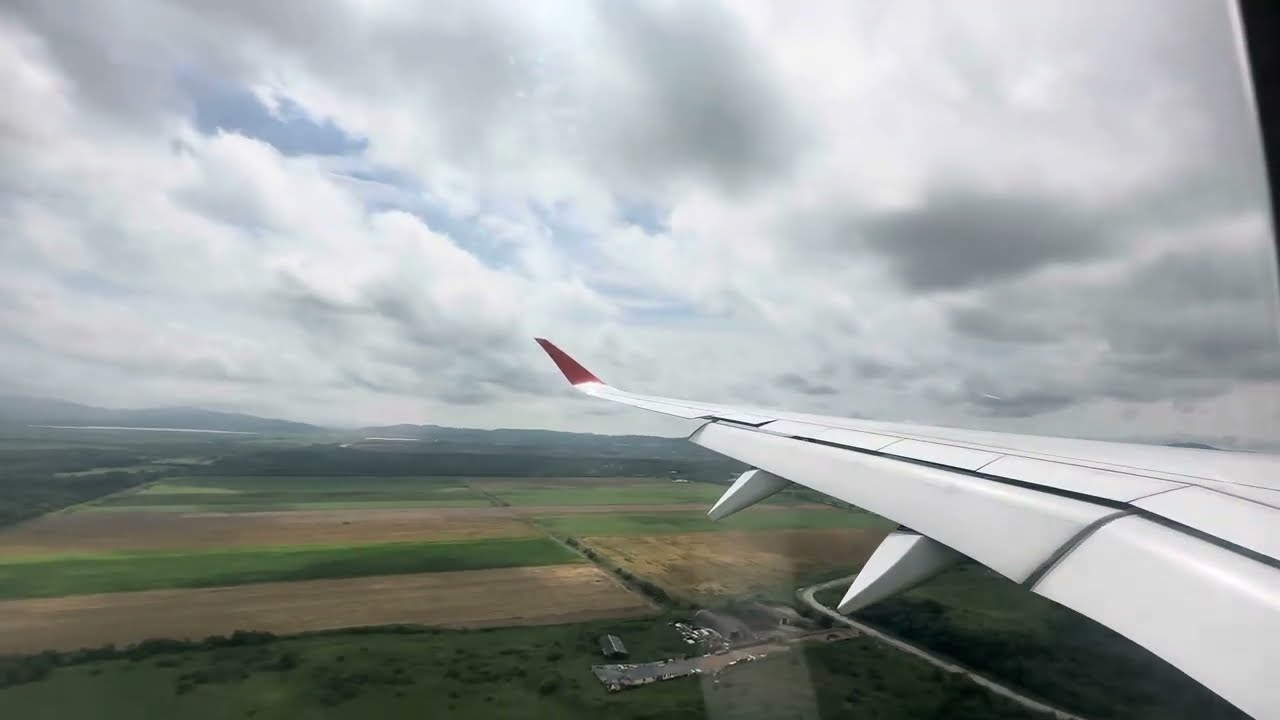 Landing at the airport Knevichi. aircraft Aeroflot Airbus A350-941 RA-73153 (24.07.2023)