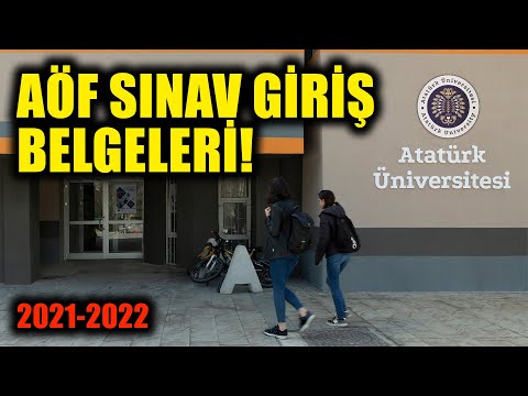 2021 ATA AÖF GÜZ DÖNEMİ SINAV GİRİŞ YERLERİ AÇIKLANDI SINAV GİRİŞ BELGESİ NASIL ALINIR? #ataaöf #aöf