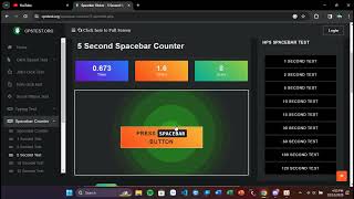 Spacebar cps test