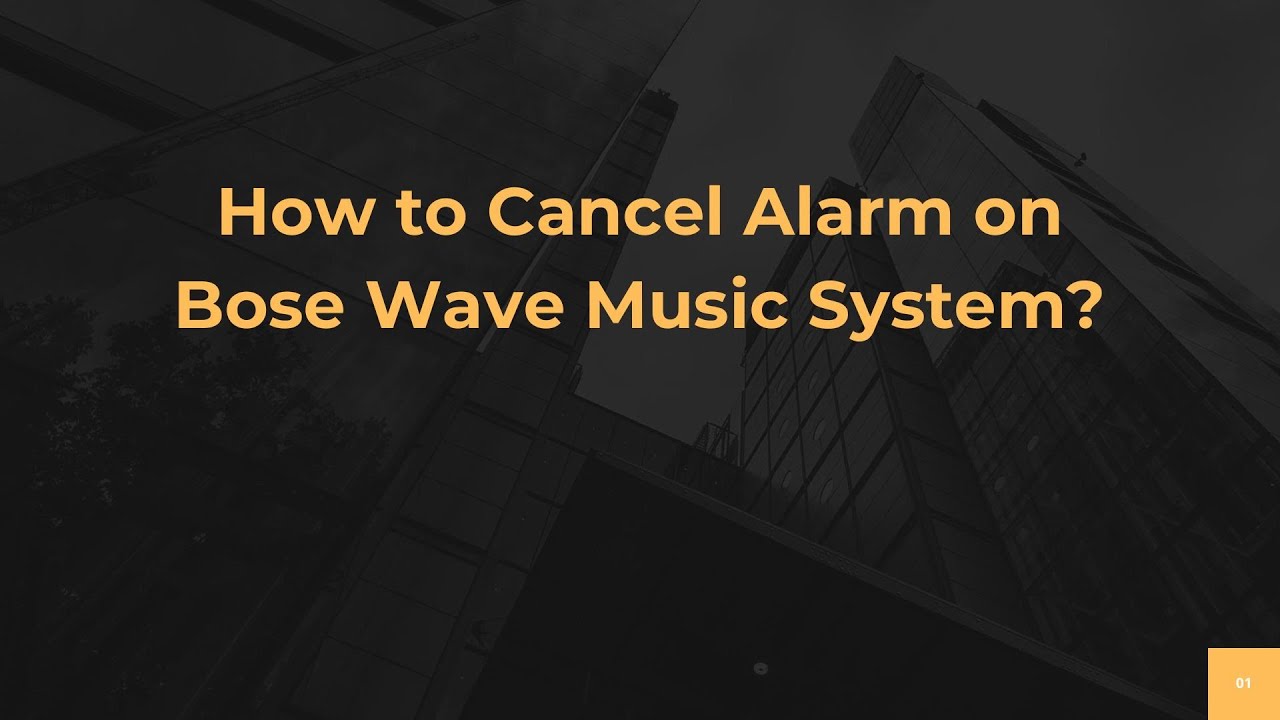 How to Cancel Alarm on Bose Wave Music System? - YouTube