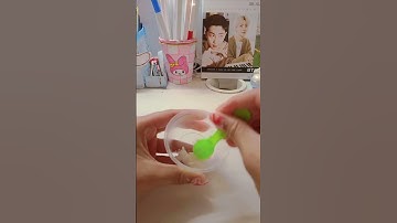 glue stick slime tutorial #foryou #howtomakeslimeathome