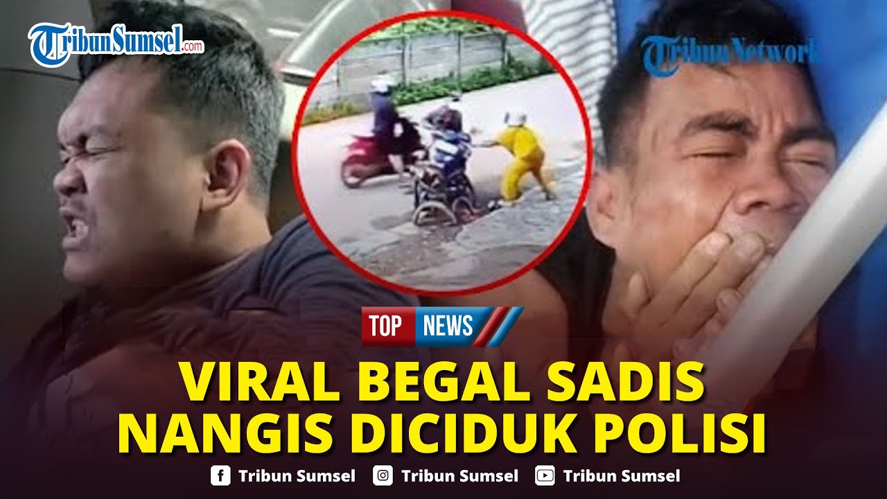 🔴LIVE:Viral Detik-detik Polisi Tembak Dua Begal Sadis Bacok Emak-emak di Palembang, Nangis Diringkus