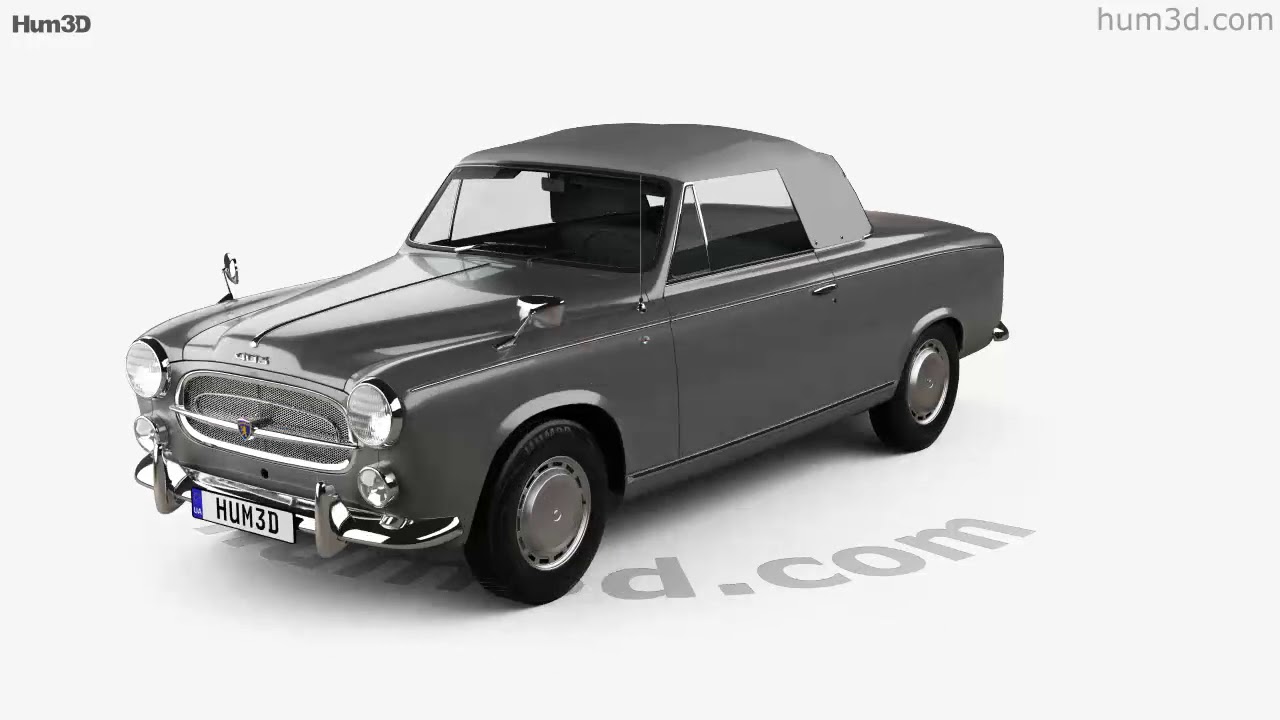 Peugeot 403 コンバーチブル 1959 3Dモデル - ダウンロード Sports car