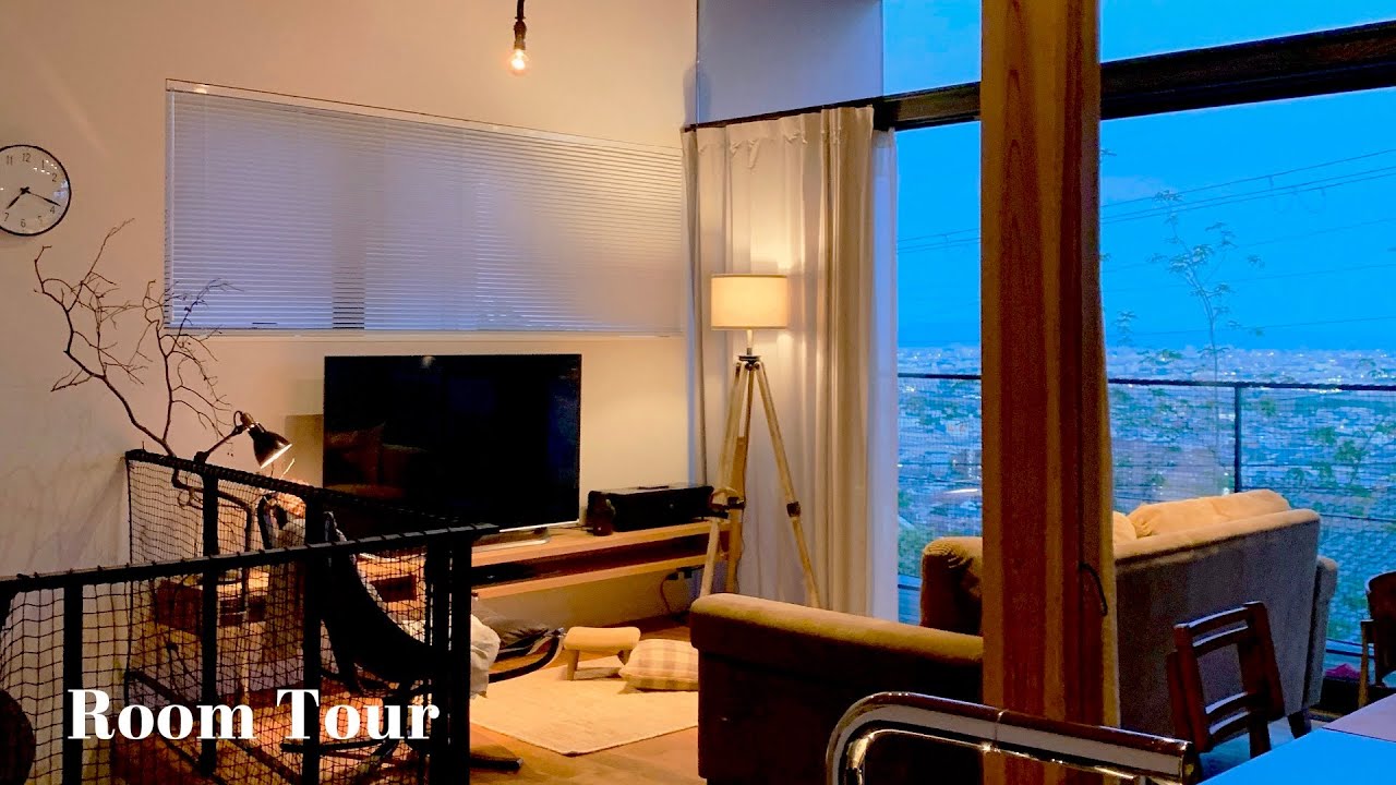 SUB[Japanese room tour] A house that takes advantage of the view on the hill