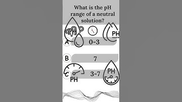What is the pH range of a neutral solution | General knowledge | Learning Things | Quiz Shorts | MCQ