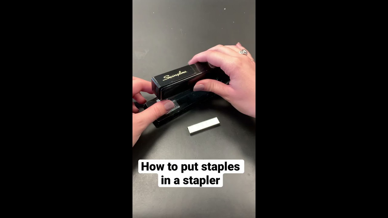 How To Put Staples In A Stapler Shorts