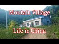 small mountain village life in china,chinese village vlog/tour/house/food/cooking/eating in china
