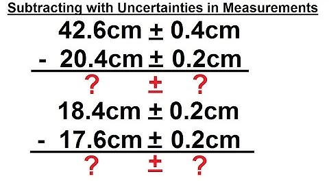 Physics CH 0: General Introduction (8 of 20) Subtracting with Uncertainties in Measurements