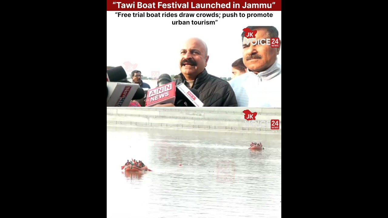 Tawi Boat Festival Inaugurated at Jammu Riverfront | Free Boat Rides Mark Urban Tourism Push