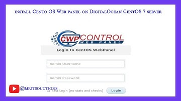 How to install Cento OS Web panel on DigitalOcean CentOS 7 server