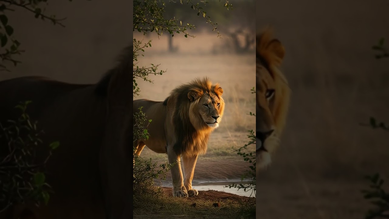 "Hidden Camera Captures Giant Lion in the Wild | Rare Footage from the Bush"