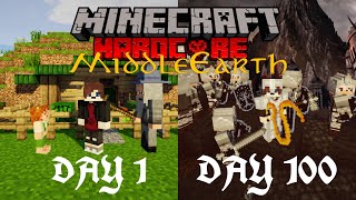 I Survived 100 Days of Hardcore Minecraft in Middle Earth... Here's What Happened...