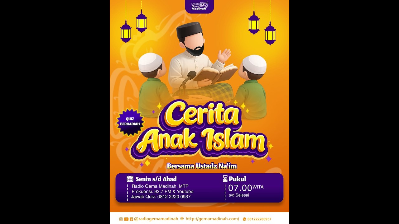 🔴[LIVE] CERITA ANAK MUSLIM - Ustadz Naim Royyai Aji S.Ars