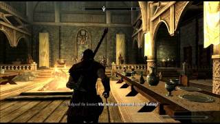 Skyrim: Talk to the Jarl of Whiterun
To talk to the Jarl of Whiterun first travel to there from Riverwood. Follow the river north to discover it. Make sure you discover the Stables too.
If you need more help I have more videos up at:
http://thinking1440.blogspot.com
Click skyrim in the left pane to see all the videos. Skyrim: Talk to the Jarl of Whiterun