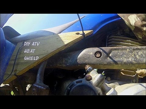 Diy Atv Heat Shield Youtube