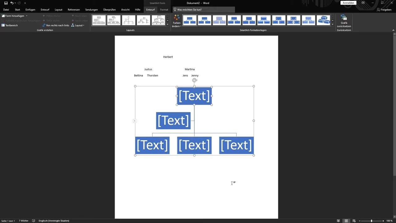 Word: Flussdiagramm erstellen – SmartArt nutzen