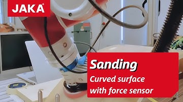 Amazing curved surface sanding with JAKA Cobot!