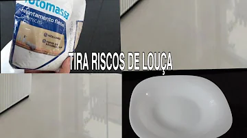 Como tirar arranhões de prato?