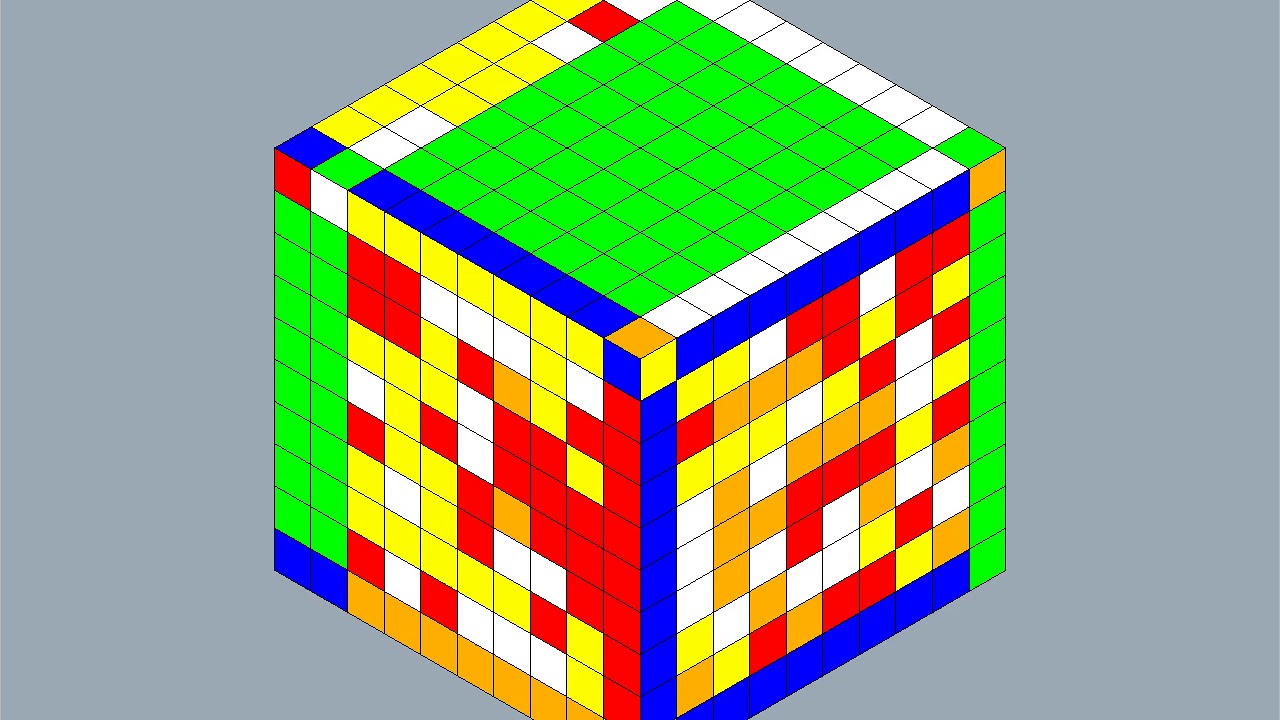 Куб время работы. 30x30 Rubiks Cube. Кубик Рубика со всех сторон. Кубик Рубика 10 на 10. Кубик Рубика 20 на 20.