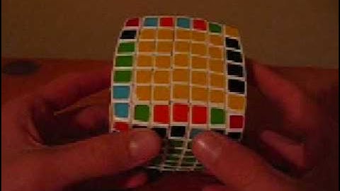 How to solve a V-cube 7-  Edge pairing and final solve + parity
