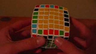 How to solve a V-cube 7- Edge pairing and final solve + parity