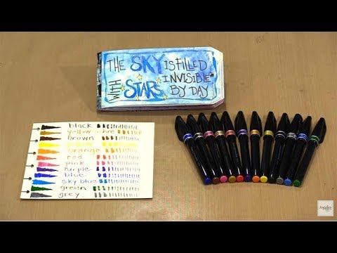 Pentel Sign Pen Micro Brush Sky Blue