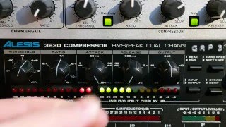 Alesis 3630 Compressor: Drums, Guitars, Vocals & Full Mix