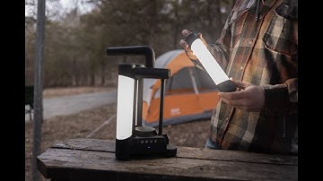 Swiss Tech - 2000 Lumen Rechargeable LED Lantern with Bluetooth Speaker and Power Bank