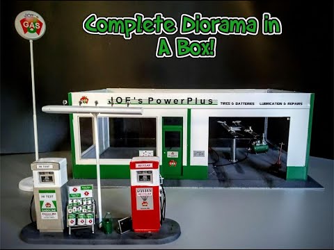 Joe's Service Gas Convenience Station Diorama 1/24 Scale Model Kit