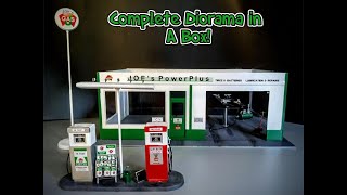 Joe's Service Gas Convenience Station Diorama 1/24 Scale Model Kit Build How To Assemble Paint Decal screenshot 2