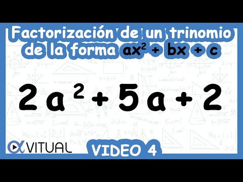 Factorizacion De Un Trinomio De La Forma Ax 2 Bx C Ejemplo 4 Youtube