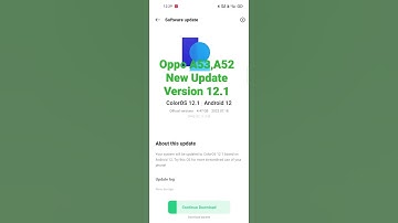 Oppo A53, A52 New version Update 12.1
